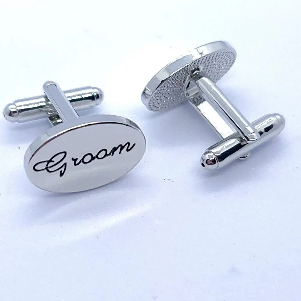 Wedding Cufflinks Groom Best Man Groomsman Father of Bride Bridal Cuff Links